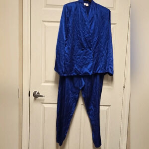 Vintage 80 s Victorias Secret 100% Silk  Pajama Set Womens SizeM